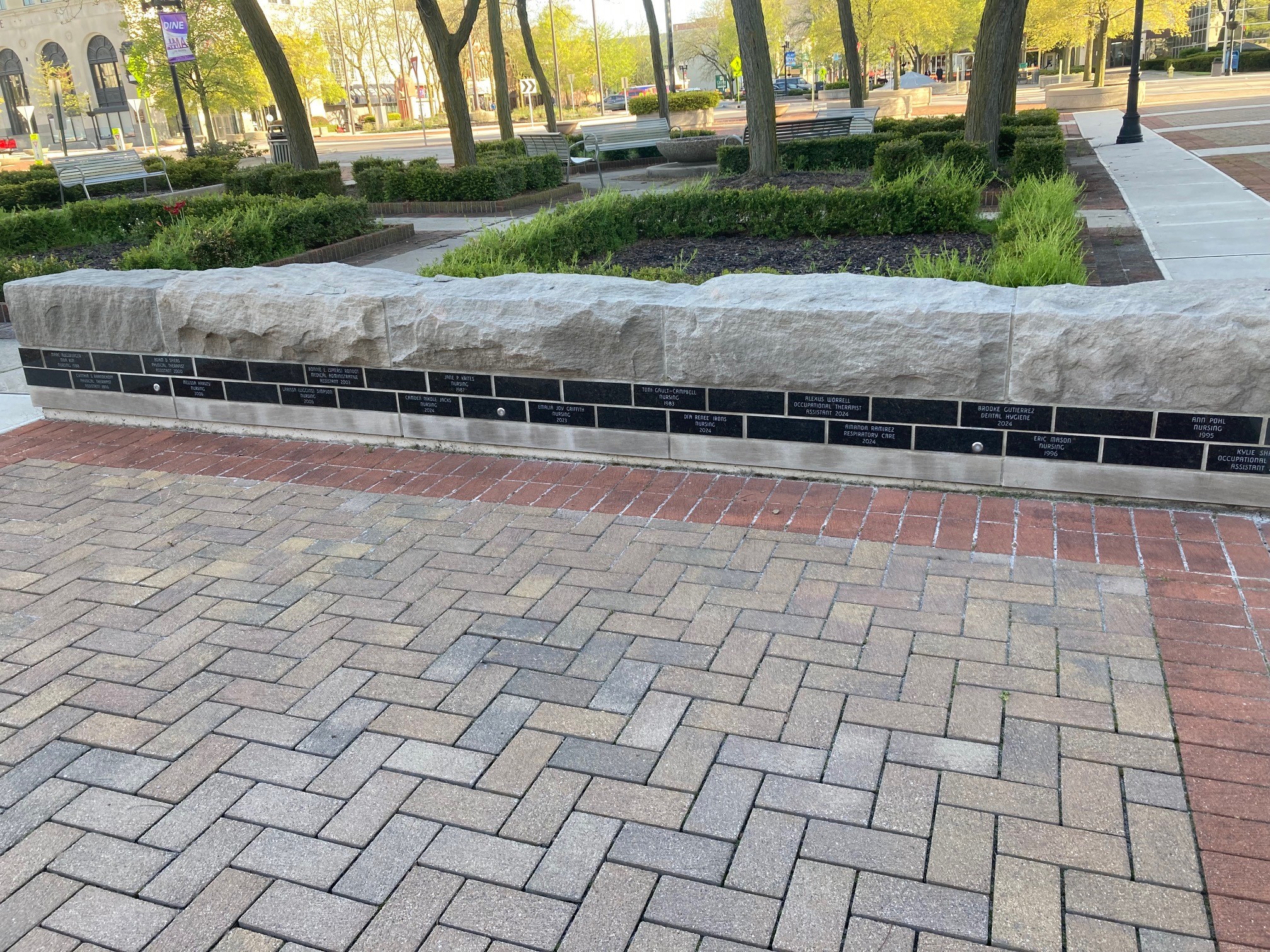 bricks with inscription