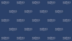 download rhodes logo on blue background