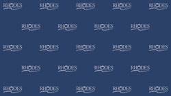 download rhodes logo on blue background