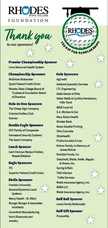 Thank You Add with All Sponsors