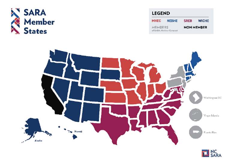 SARA member states map