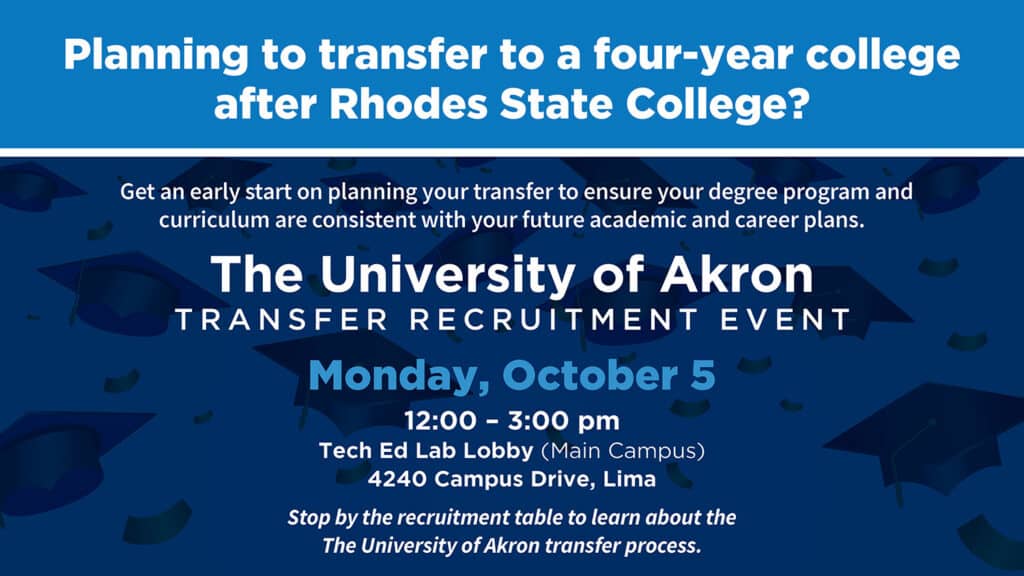 University of Akron Transfer Event | Monday, October 5, 2026